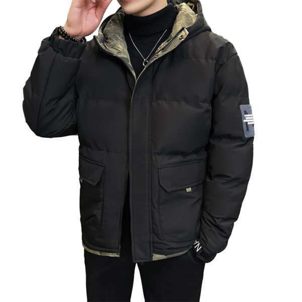 Hooded Cotton-padded Coat Men's Down - Image 8