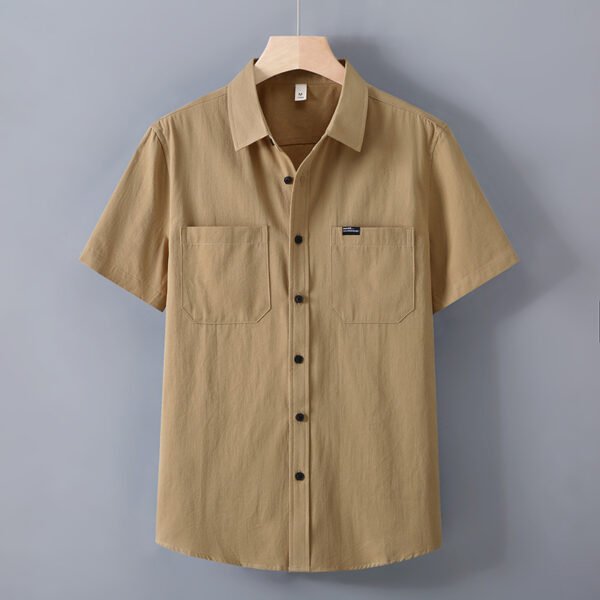 Shirt Men's Loose Plus Size Workwear Tops - Image 3