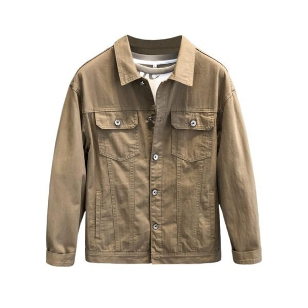 Ins Cotton Washed Vintage Overalls Jacket - Image 4