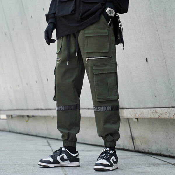 Men's Loose Plus Size Mechanical Style Trousers - Image 7