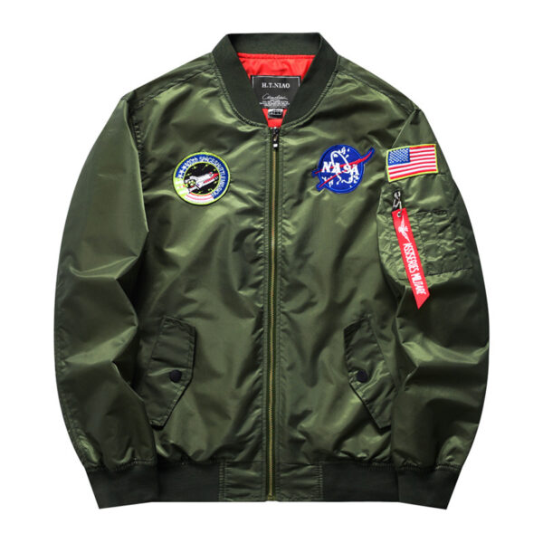Baseball Uniform Men's Casual Thin Flight Jacket - Image 2