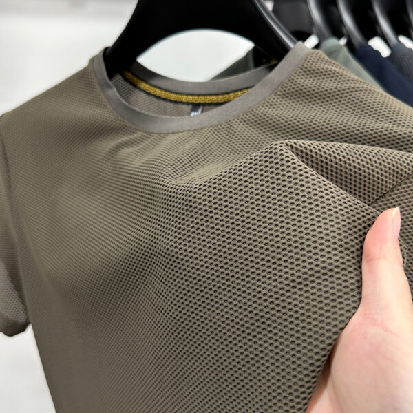 Casual Breathable Mesh Round Neck Short - Image 2