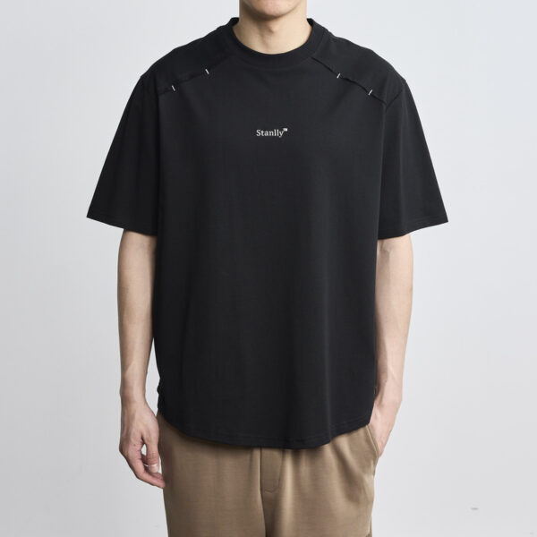 Simple Letter Embroidered Crew Neck T-shirt Fashion Loose - Image 5