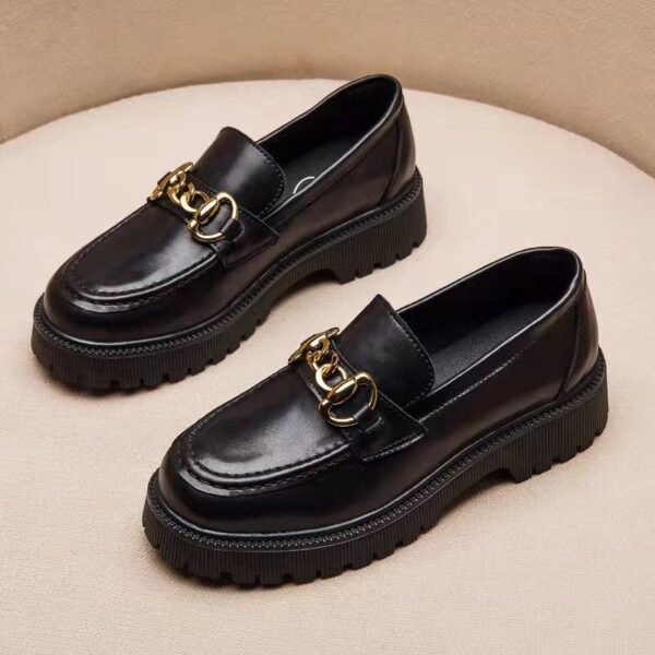 All-matching Retro Shoes British Style Thick Bottom - Image 5