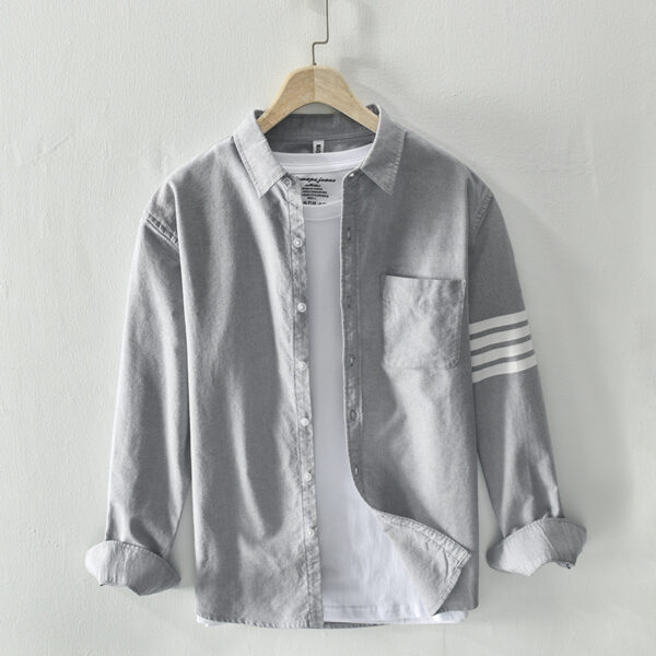 Men's Fashion Casual Polo Collar Shirt - Image 9