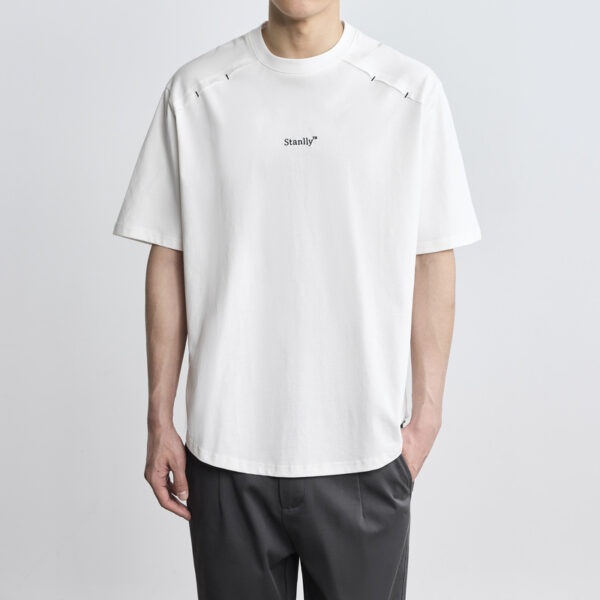 Simple Letter Embroidered Crew Neck T-shirt Fashion Loose - Image 6