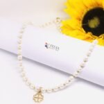beaded four Leaf Clover necklace