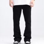 Washed Premium Drape Denim With A Slight Flare