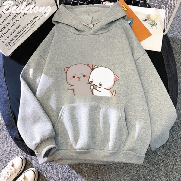 Women's Cartoon Printed Casual Hoodie - Image 2