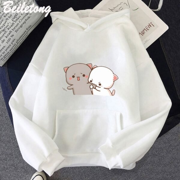 Women's Cartoon Printed Casual Hoodie - Image 3