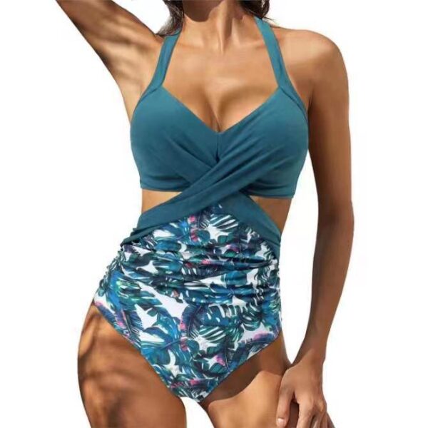 Multicolor Split Bikini Ladies Swimwear - Image 7