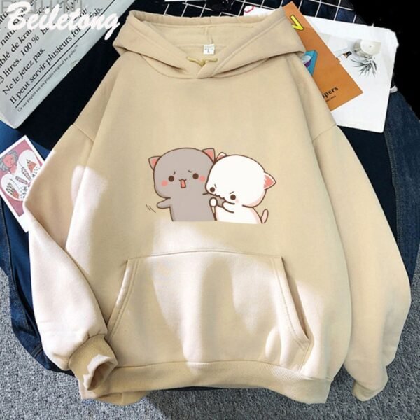 Women's Cartoon Printed Casual Hoodie - Image 5