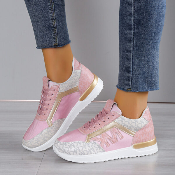 Front Lace-up Round Head Breathable Sneaker Roman Style - Image 4
