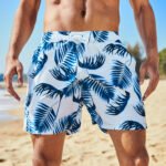 Men's Quick-drying Beach Pants Four-point Swimming