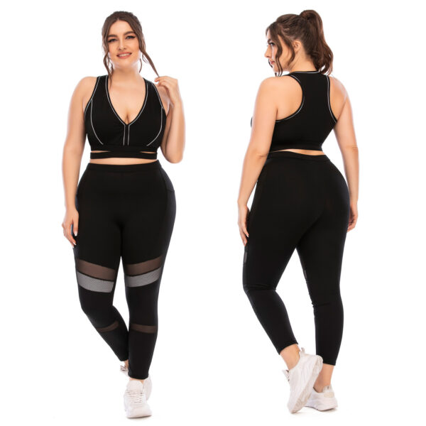 Workout Suits Plus Size Yoga Clothes Tights  Pants - Image 4