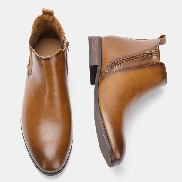 Plus Size Chelsea Boots Men's Classic Wooden Root - Image 9