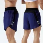Breathable Safety Fake Two-piece Double-layer Sports Shorts