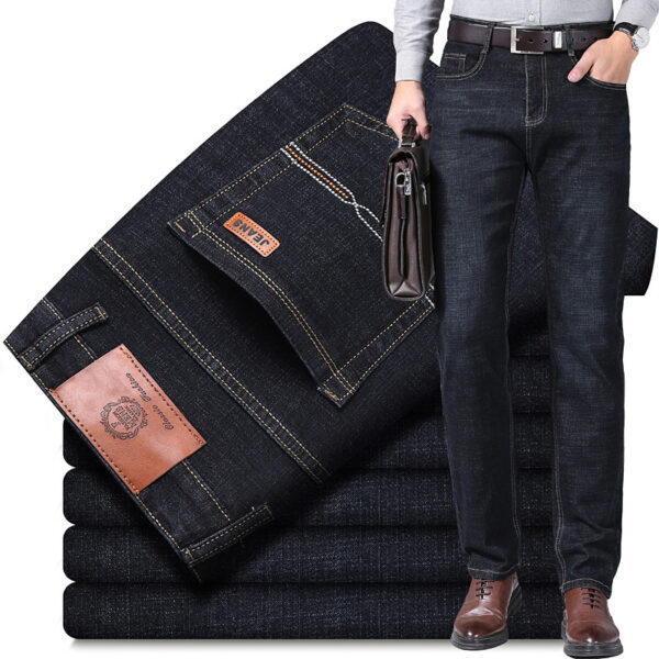 Autumn Thick Jeans Men's Loose Straight - Image 6
