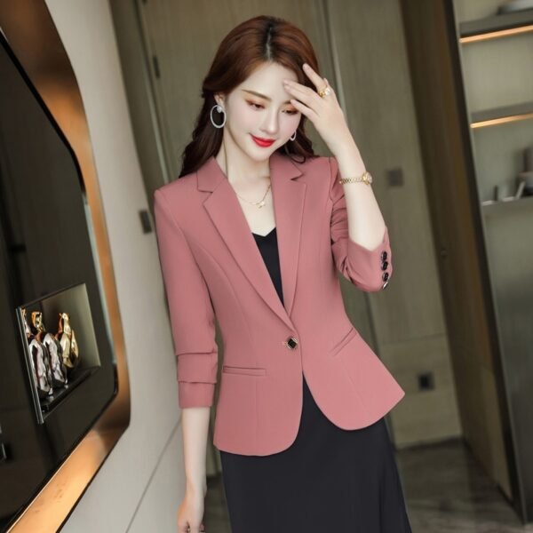 Casual Slim Fit Waist-tight Spring And Autumn Black Small