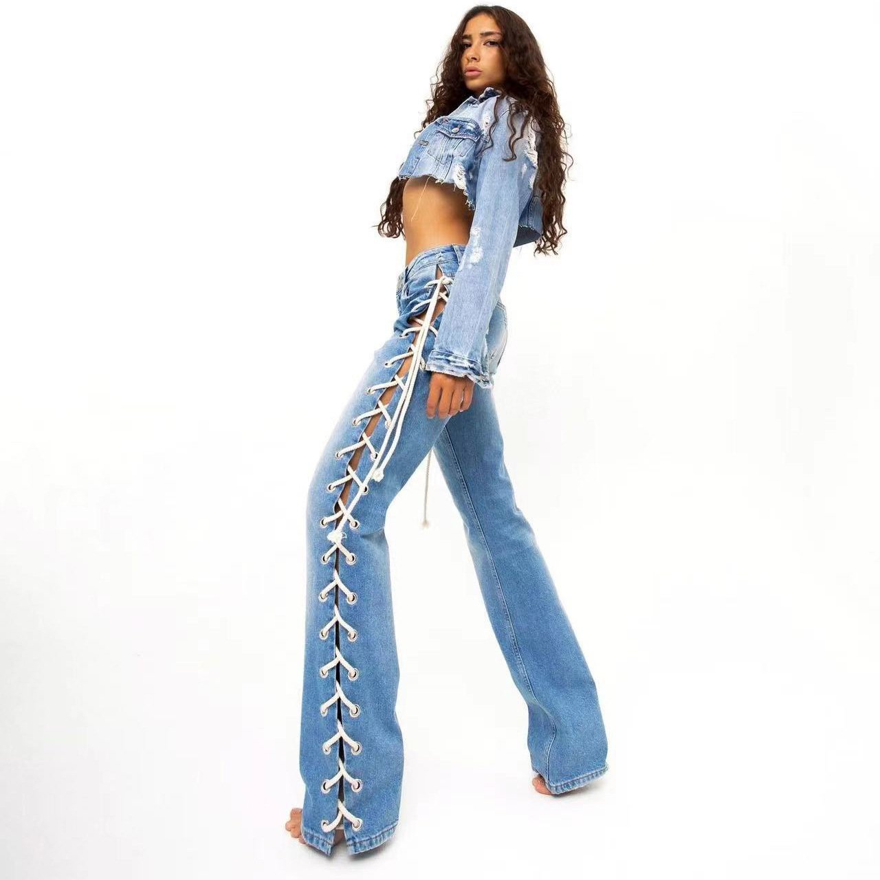 Casual Fashionable Wide Leg Pants Women - Image 5