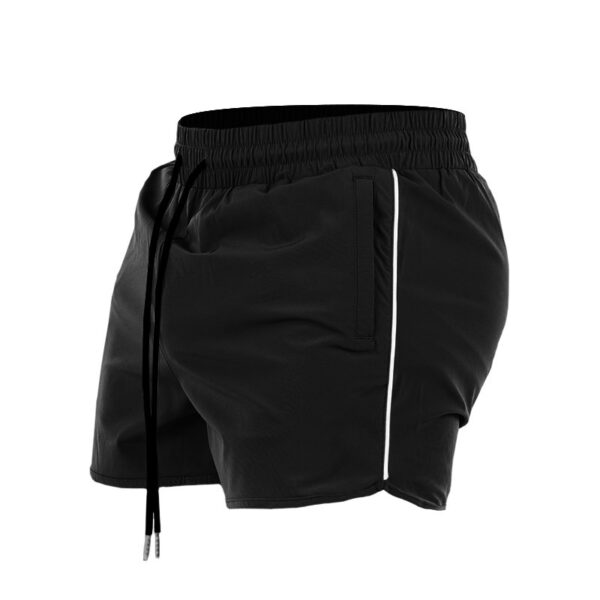 Sports Short Shorts Zipper Pocket Stretch Training Pant - Image 6
