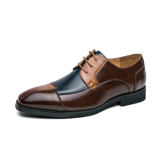 Business Formal Wear Casual Square Toe Large Size Leather Shoes - Image 5