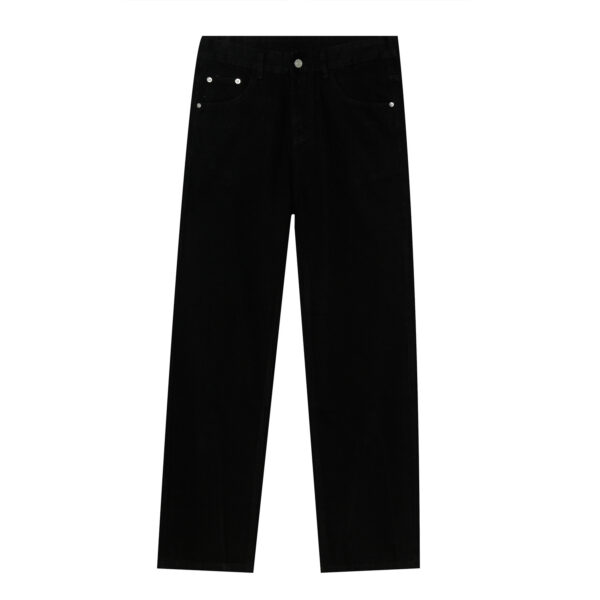 Straight Zipper Design Jeans Men Loose Women - Image 5