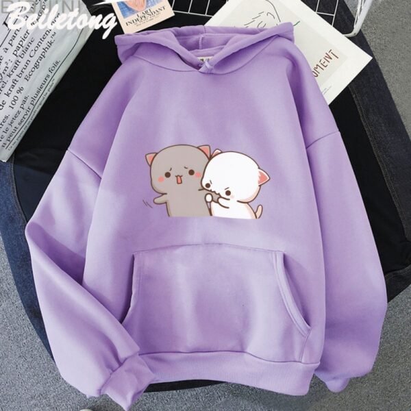 Women's Cartoon Printed Casual Hoodie - Image 6