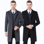 Men's Wool Woolen Coat With Leisure Suit Collar