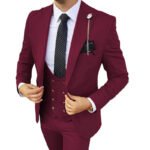 Men's Three Piece Suit Appear Thin