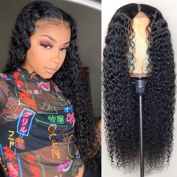 European And American Style Wig Front Lace Small Roll Medium Long Curly Hair - Image 5