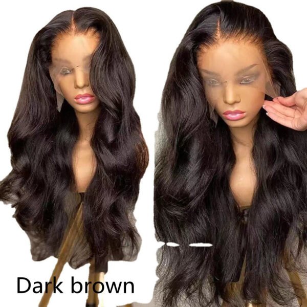 Wig European And American Lace Wigs Chemical Fiber Headgear Front Lace Long Roll - Image 6