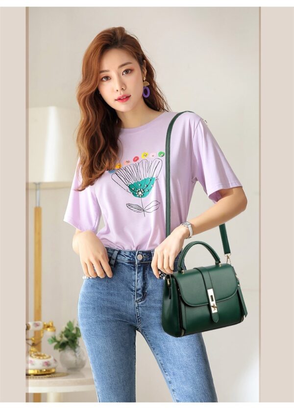 Women's Shoulder Bag Soft Leather Portable - Image 9