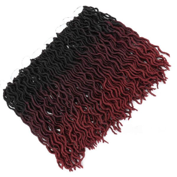 Ombre Curly Crochet Hair Synthetic Braiding Hair Extensions - Image 2