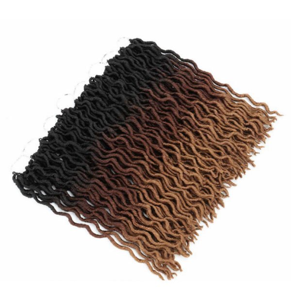 Ombre Curly Crochet Hair Synthetic Braiding Hair Extensions - Image 4