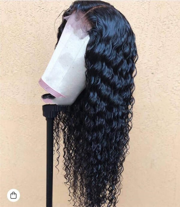 Hot Ladies Front Lace Chemical Fiber Long Curly Wig - Image 3