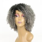 Curly Female Black Gray High Temperature Silk Chemical Fiber Headgear