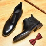 Little Red Book Burst Martin Boots British Style Leather For Men