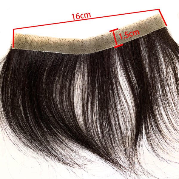 Front Men Toupee Human Hair Piece For15CM - Image 2