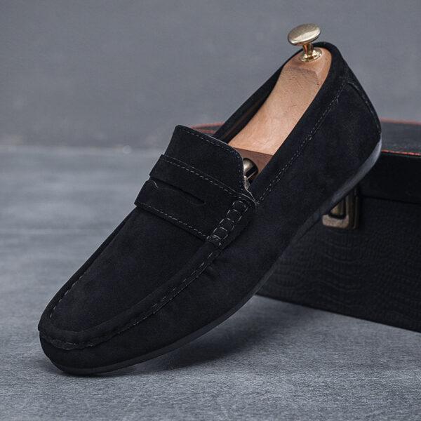 Men's Casual Flat Leather Shoes - Image 6