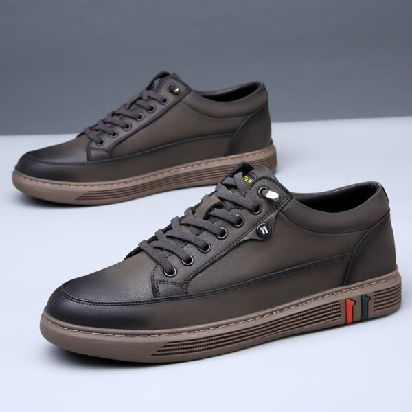 Men's Leather Breathable Casual Shoes - Image 3