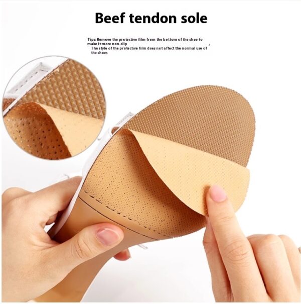 Genuine Leather Simple Fashion Strap Transparent High Heel Sandals - Image 7
