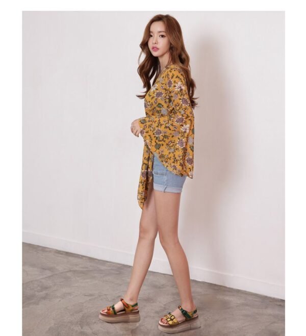 Colorful Color Matching Trendy Women's Summer Platform Sandals - Image 4
