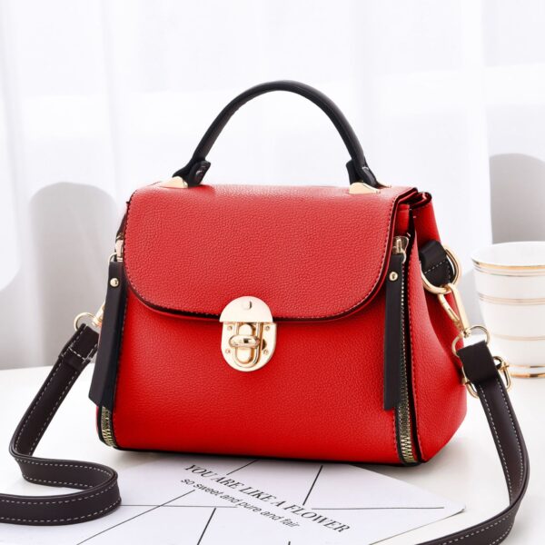 Women's Shoulder Bag European And American Fashion Lychee Pattern Portable - Image 5